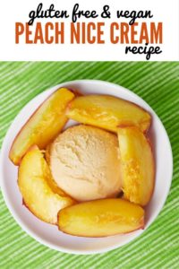 Make this Vegan Peach Nice Cream Recipe in Less than 5 Minutes!