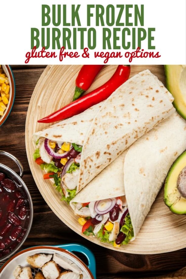Homemade Frozen Burrito Recipe With Gluten Free & Vegan Options Gluten Free Recipes for