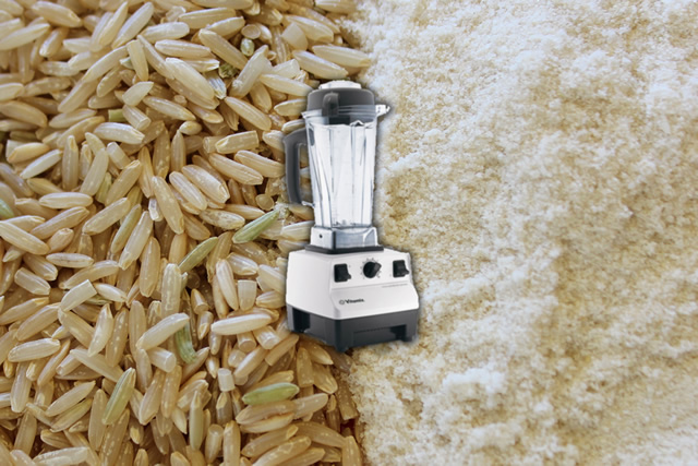 Make Your Own Brown White Rice Flour In The Vitamix