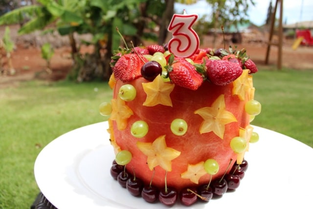 Forest Fruit Cake with Whipped Cream Frosting - The Tough Cookie