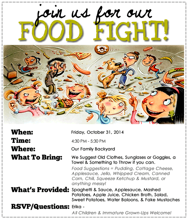 Our 2014 Food Fight Invitation