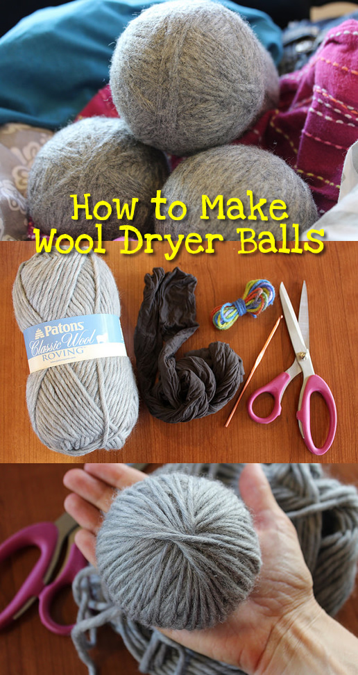 100% Wool Set of 3 Homemade Dryer Balls
