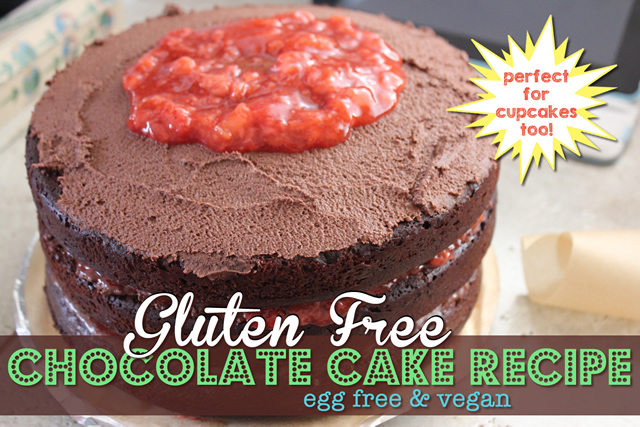 Gluten Free Chocolate Cake Recipe - Egg Free & Vegan