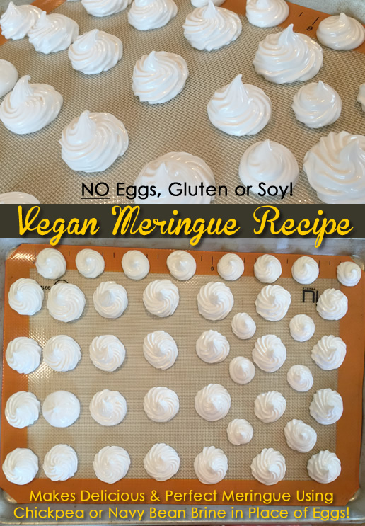 Vegan Meringue Recipe - Chickpea Brine - Pinterest