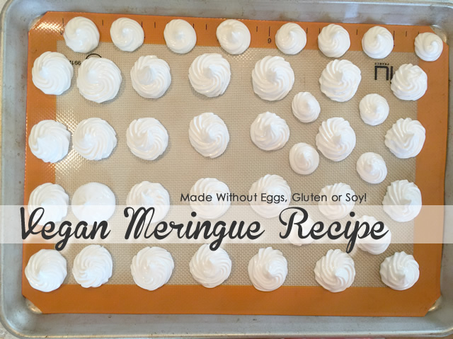 Vegan Meringue Recipe For Pies Or Cookies No Eggs Or Soy