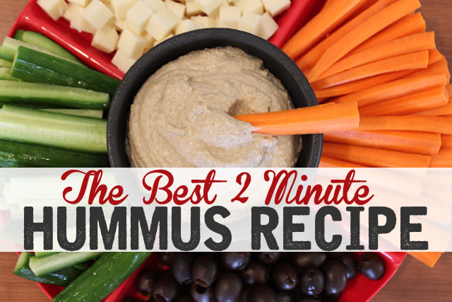 The BEST Vitamix Hummus Recipe - Gluten Free Vegan