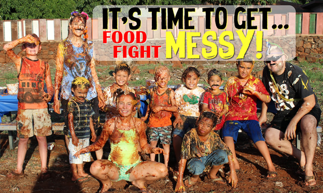 its time to get messy food fight ideas