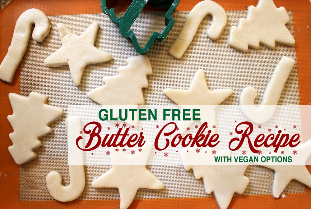 Gluten Free Butter Cookie Recipe with Vegan Options