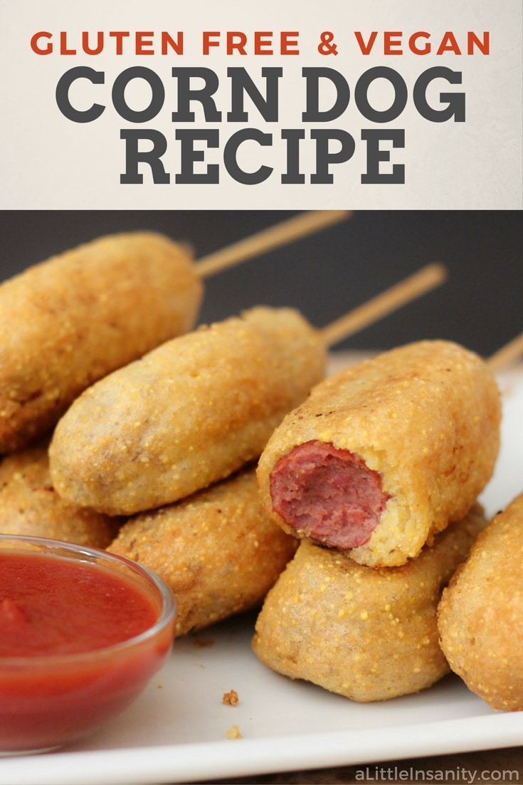 Gluten Free Corn Dog Recipe Vegan, No Eggs or Dairy