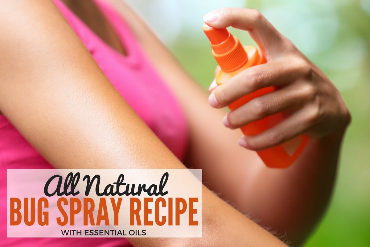 Easy All Natural Bug Spray Recipe - With Essential Oils