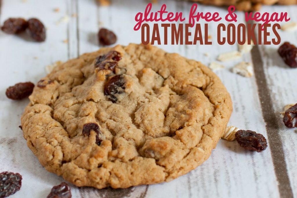 Gluten Free & Vegan Oatmeal Cookie Recipe