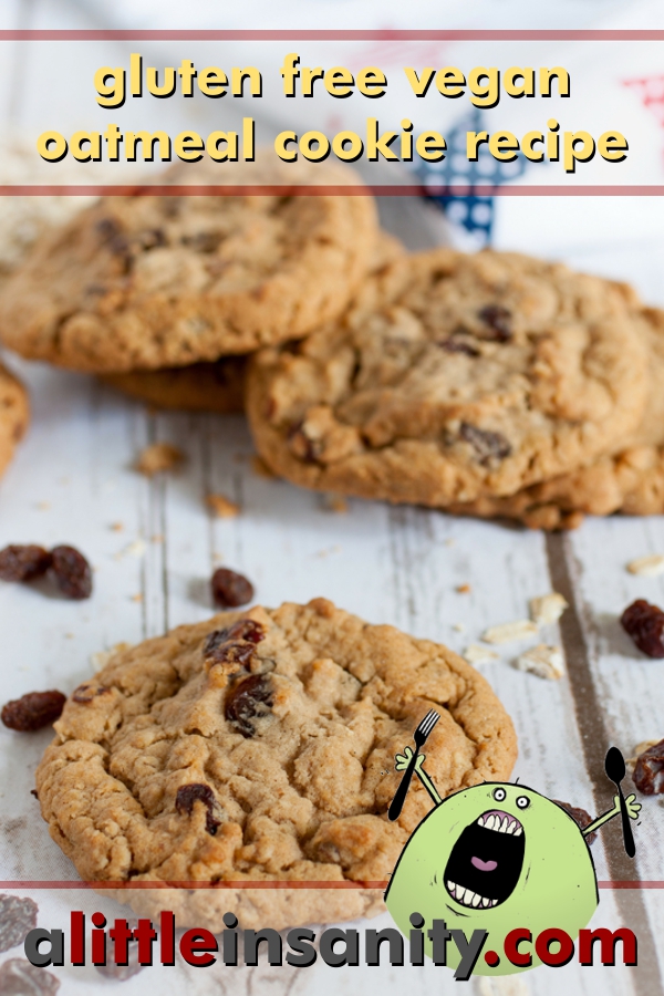 The BEST Gluten Free & Vegan Oatmeal Cookie Recipe