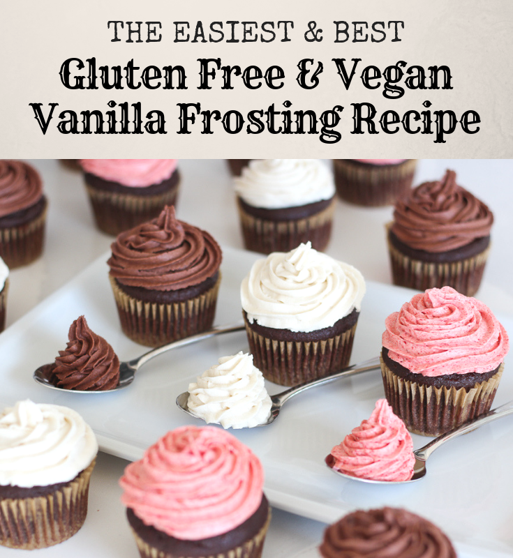 Gluten Free Vegan Vanilla Frosting Recipe - Pinterest #vanilla #frosting #glutenfree #vegan #allnatural