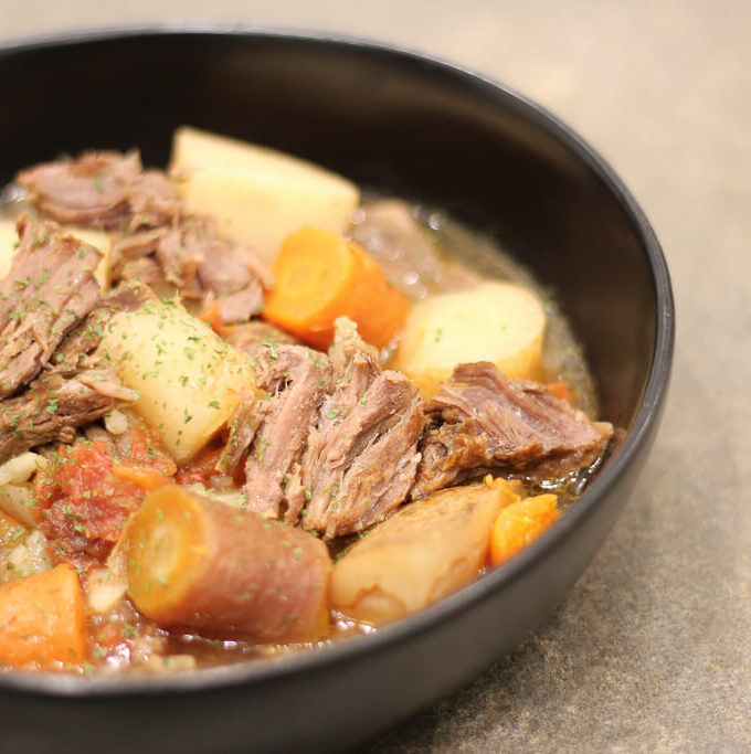EASY Gluten Free Beef Stew Recipe InstantPot & CrockPot Instructions